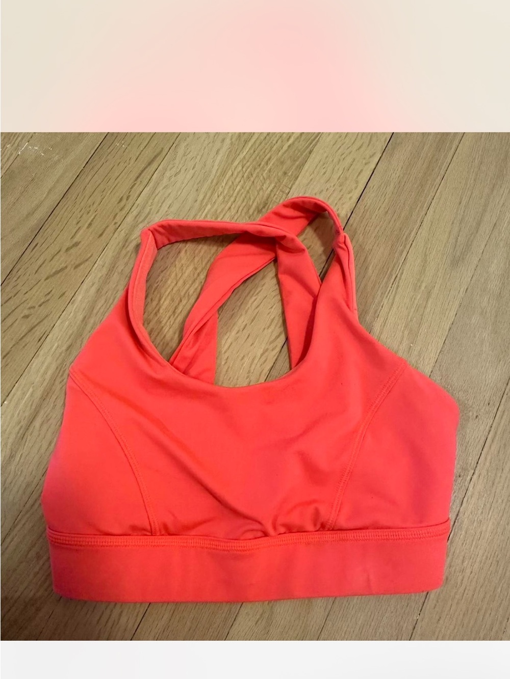 lululemon size 4 hot pink sports bra basically brand new